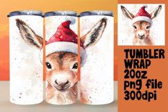 VIBRANT 20oz Tumbler Artwork , Christmas Animals Product Image 1