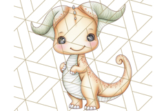 Cute Cartoon Dinosaur Clipart PNG, Prehistoric Animals PNG Product Image 5