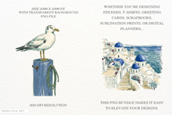 Mediterranean Summer Beauty Clipart Product Image 2