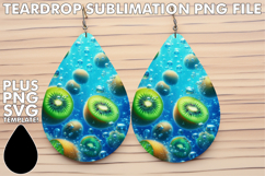 Joyful Teardrop EARRINGS Design, 3D Fruits Product Image 1