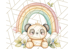 Pastel Plushie Rainbow Clipart PNG, Nursery Baby Animals Png Product Image 5