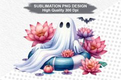 Halloween Ghost - Halloween clipart Sublimation PNG Design Product Image 1