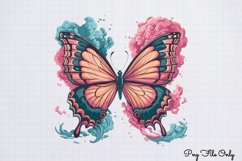 Smoke Butterflies Clipart PNG Product Image 1