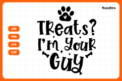 Funny Halloween Dog Bandana Quote SVG | I&#039;m Your Guy Product Image 3