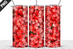 Valentine&#039;s Day Flowers Tumbler Wrap | Sublimation Design Product Image 1