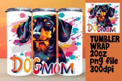 Pup Parent Love Tumbler Sublimation - Watercolor Design Product Image 1