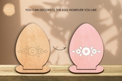 Coloring Easter Egg Laser Cut | Glowforge | SVG Product Image 2