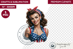 4th of July PNG independence day Patriotic Americana clipart Product Image 1