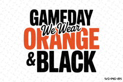 Game Day We Wear Brown &amp; Black Svg | Sport Svg | Svg File Product Image 1