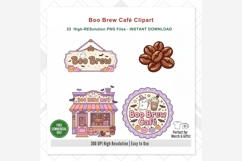 Boo Brew Cafe Clipart Bundle Product Image 10