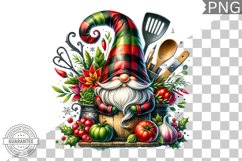 Christmas kitchen Gnome Sublimation - Clipart PNG Design Product Image 1