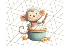 Cozy Safari Baking Animals PNG, Cute Jungle Kitchen Art Product Image 5