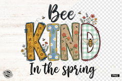 Spring Honey Bees Sublimation PNG Product Image 1