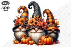 Halloween Gnomes Sublimation - Clipart PNG Design Product Image 1