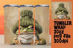 Cute Holiday Animals Tumbler Wrap Design 20oz Product Image 1
