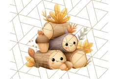 Woodland Forest Scene PNG Clipart, Fall Nature Elements Product Image 5