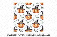 Halloween Pumpkin Pattern Png | Sublimation | Digital Paper Product Image 1