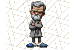 Grumpy Old Man PNG Clipart, Funny Father’s Day Graphics Product Image 5
