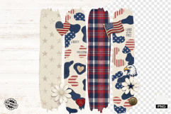 4th Of July Brushstrokes Clipart Product Image 1