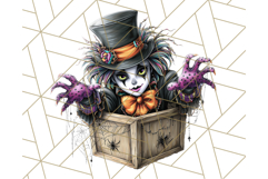Spooky Carnival Characters Clipart PNG, Halloween Clipart Product Image 5
