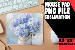 Watercolor Garden Sublimation Mouse Pad Designs PNG Product Image 1