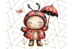 Cute Insects Clipart, Cartoon Bugs, Bug PNG Illustrations Product Image 5