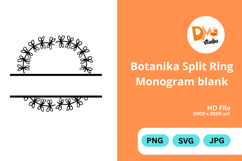 Botanika Split Ring Monogram Product Image 1