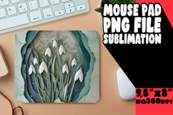 Unique 3D Flower Hole Mouse Pad Sublimation PNG Product Image 1