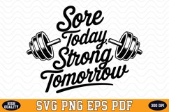 Sore Today Strong Tomorrow SVG | Quotes | SVG Cut files Product Image 1