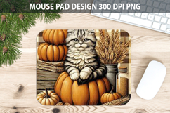 Cat Mouse pad Sublimation - Thanksgiving PNG Design Product Image 1