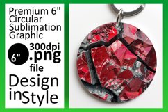Geode Glamour: Sublimation Keychain Product Image 1