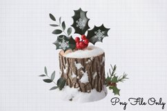 Woodland Christmas Watercolor Clipart PNG Product Image 1