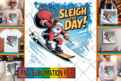 Whimsical TSHIRT PNG Designs, Funny Santa Product Image 1