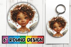 Cupid&#039;s Dream: Sublimation Design Round Product Image 1