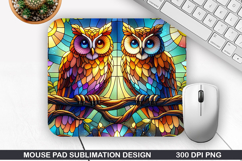 Halloween Owls Mouse Pad Sublimation,Halloween Mouse Pad PNG Product Image 1