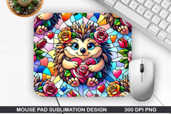 Animals Mouse Pad Sublimation, Valentine Mouse Pad PNG Product Image 1