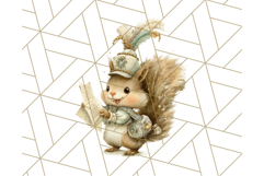 Winter Animal Masquerade Clipart PNG Woodland Animals Product Image 5