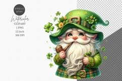 St Patrick clipart, Gnome clipart, Gnome sublimation Product Image 1