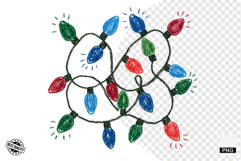 Merry Christmas Lights Clipart Product Image 1