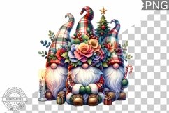 Christmas Gnome Sublimation - Clipart PNG Design Product Image 1