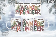 Wannabe Reindeer Mug Wrap - Christmas Mug Sublimation Product Image 1