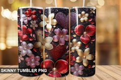 3D Valentine&#039;s Day Tumbler Design | Sublimation Wrap 20 Oz Product Image 1