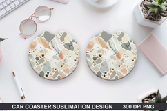 Car Coaster Sublimation| Coaster PNG Design Product Image 1
