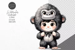 Boy clipart, Costume clipart, Birthday clipart Product Image 1