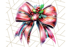Bright Shiny Christmas Bows PNG Clipart, Winter Holiday Png Product Image 5