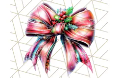 Bright Shiny Christmas Bows PNG Clipart, Winter Holiday Png Product Image 5