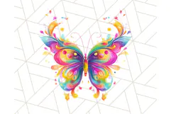 Colorful Butterfly Clipart PNG Clipart, Rainbow Butterfly Product Image 5