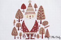 Scandinavian Folk Art Christmas Clipart PNG Product Image 1