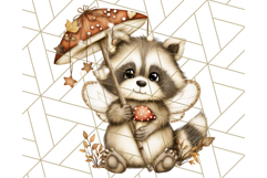 Fall Fairy Animal Clipart PNG, Woodland Creatures With Wings Product Image 5