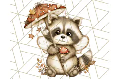 Fall Fairy Animal Clipart PNG, Woodland Creatures With Wings Product Image 5